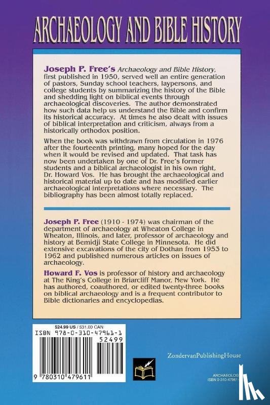 Free, Joseph, Vos, Howard - Archaeology and Bible History