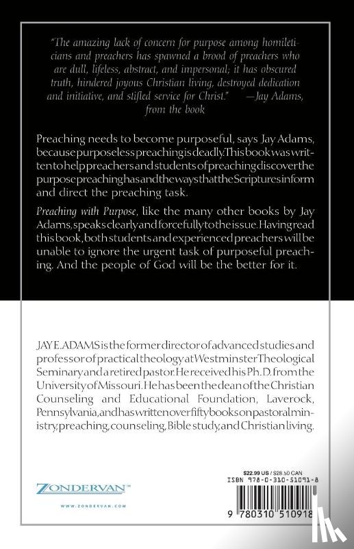 Adams, Jay E. - Preaching with Purpose
