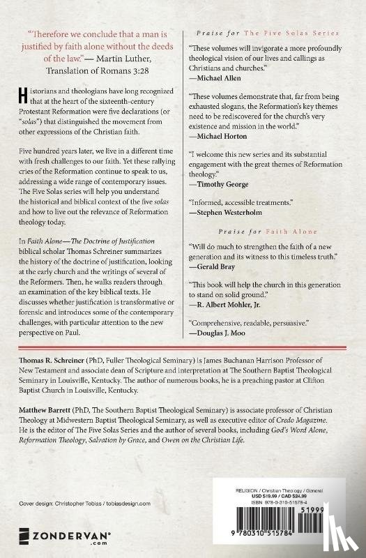 Schreiner, Thomas R. - Faith Alone---The Doctrine of Justification