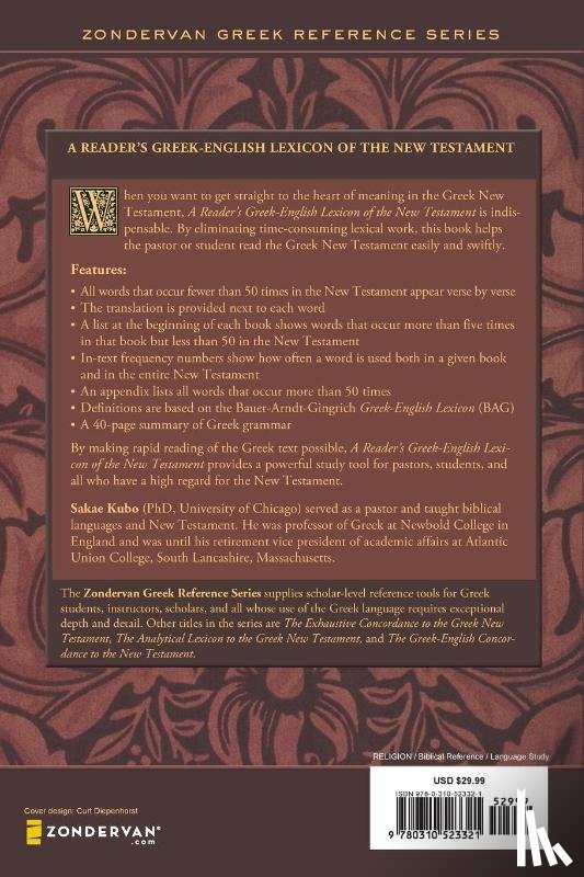 Kubo, Sakae - A Reader's Greek-English Lexicon of the New Testament