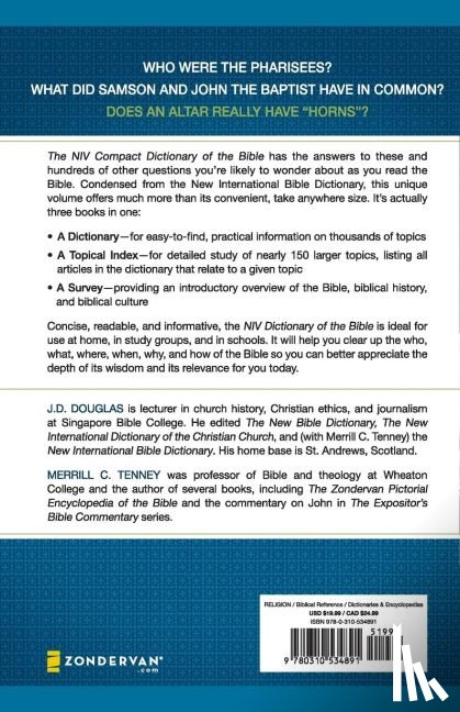 Douglas, J. D., Tenney, Merrill C. - NIV Dictionary of the Bible