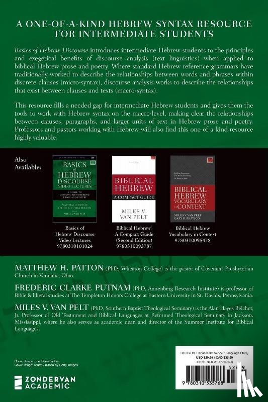 Patton, Matthew Howard, Putnam, Frederic Clarke - Basics of Hebrew Discourse