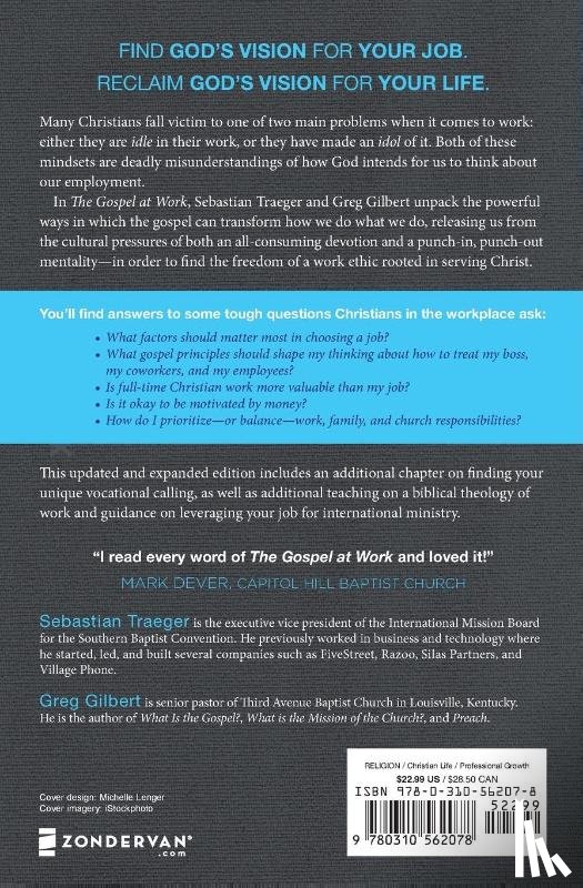 Traeger, Sebastian, Gilbert, Greg D. - The Gospel at Work