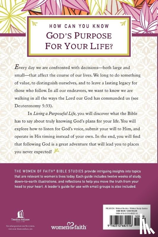 Walsh, Sheila - Living a Purposeful Life