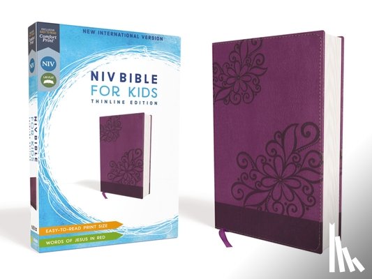 Zondervan - Niv, Bible for Kids, Leathersoft, Purple, Red Letter, Comfort Print: Thinline Edition