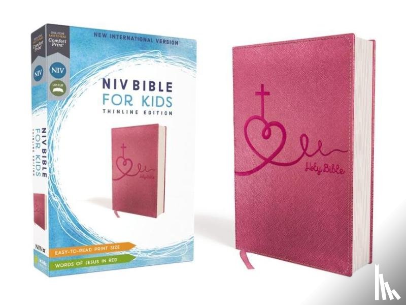 Zondervan - Zondervan: Niv, Bible for Kids, Leathersoft, Pink, Red Lette