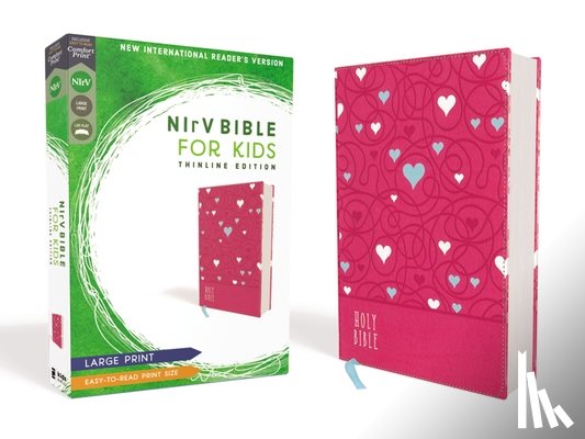 Zondervan - NIrV, Bible for Kids, Large Print, Leathersoft, Pink, Comfort Print