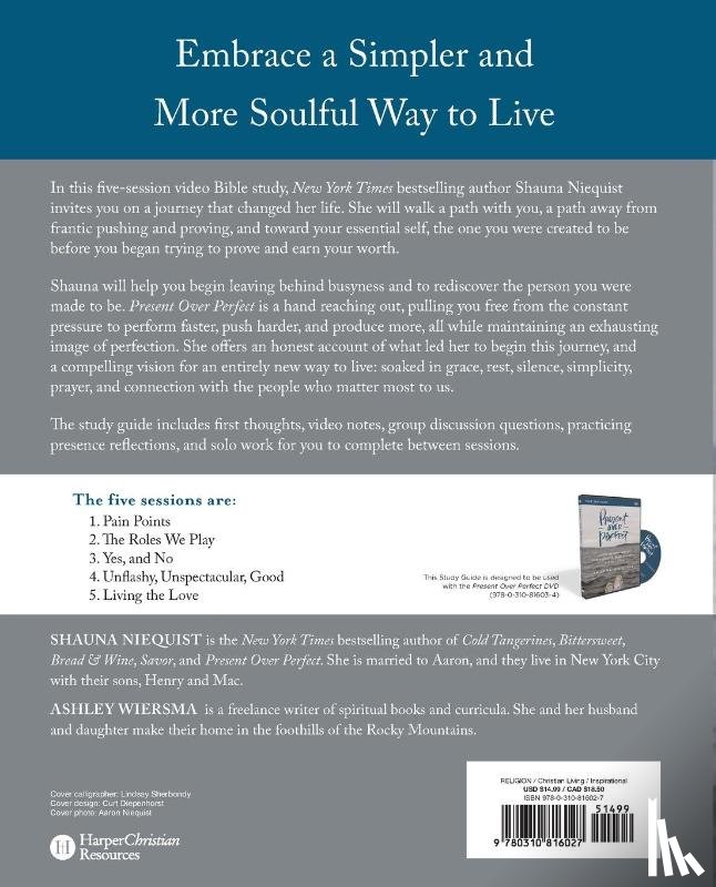 Niequist, Shauna - Present Over Perfect Study Guide