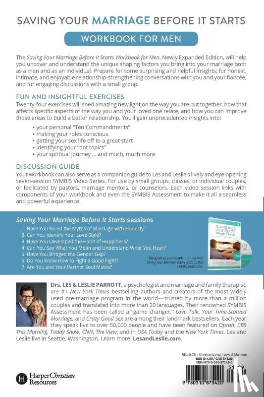 Parrott, Les and Leslie - Saving Your Marriage Before It Starts Workbook for Men Updated