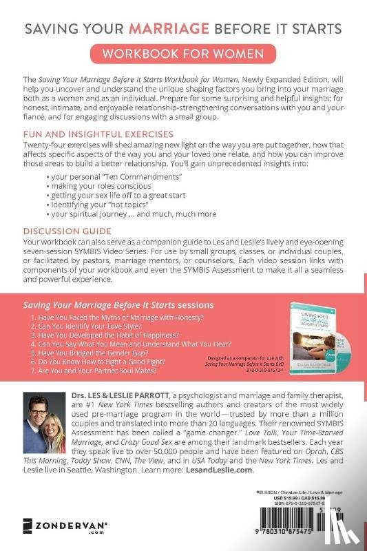 Parrott, Les and Leslie - Saving Your Marriage Before It Starts Workbook for Women Updated
