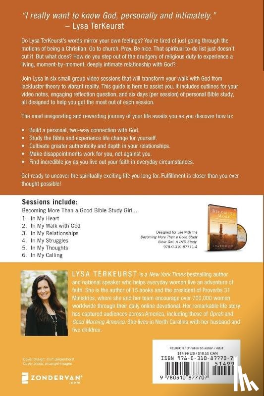 TerKeurst, Lysa - Becoming More Than a Good Bible Study Girl Participant's Guide