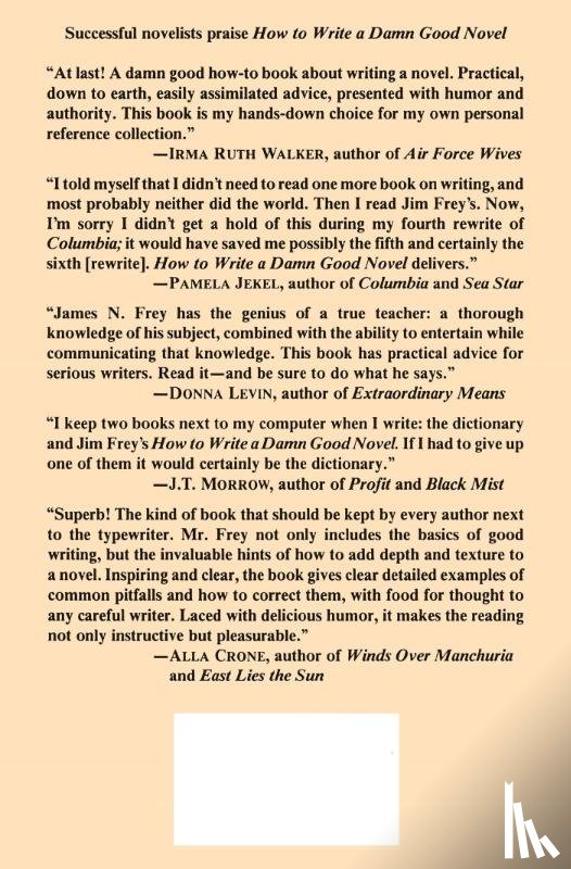 JAMES N. FREY - HOW TO WRITE A DAMN GOOD NOVEL