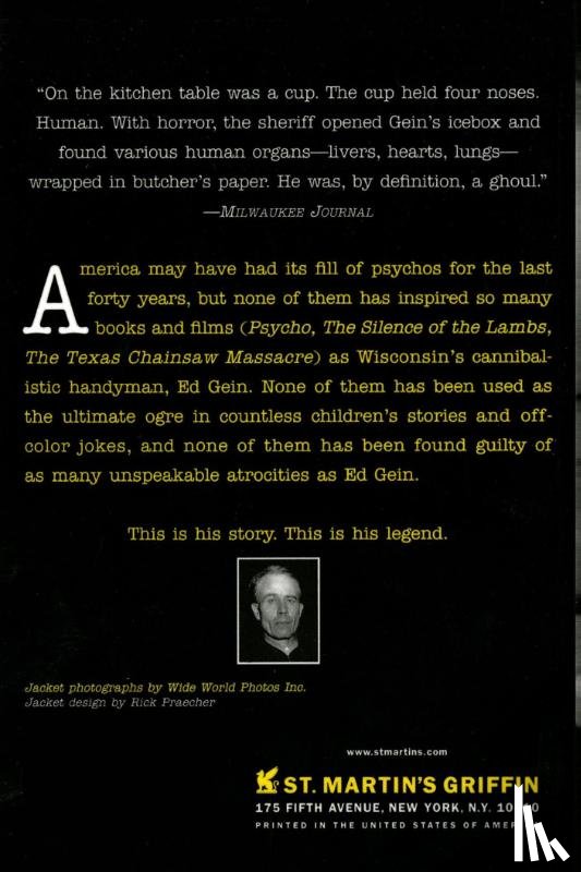 Paul Anthony Woods - Ed Gein: Psycho