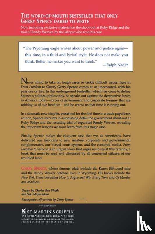 Spence, Gerry L. - From Freedom to Slavery