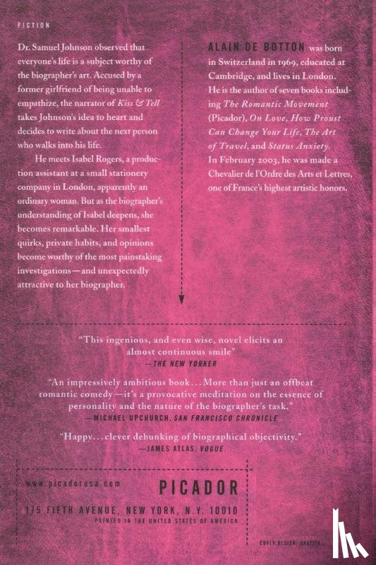 Alain de Botton - Kiss & Tell
