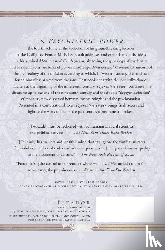 Foucault, Michel - Psychiatric Power