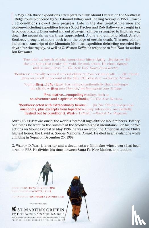 Boukreev, Anatoli, DeWalt, G. Weston - The Climb