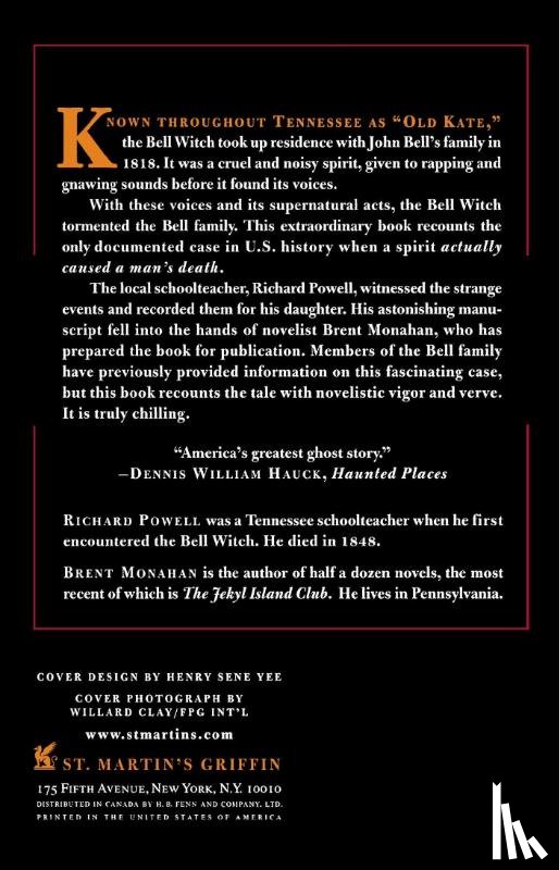 Monahan, Brent - The Bell Witch