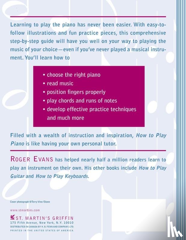 Evans, Roger - How to Play Piano