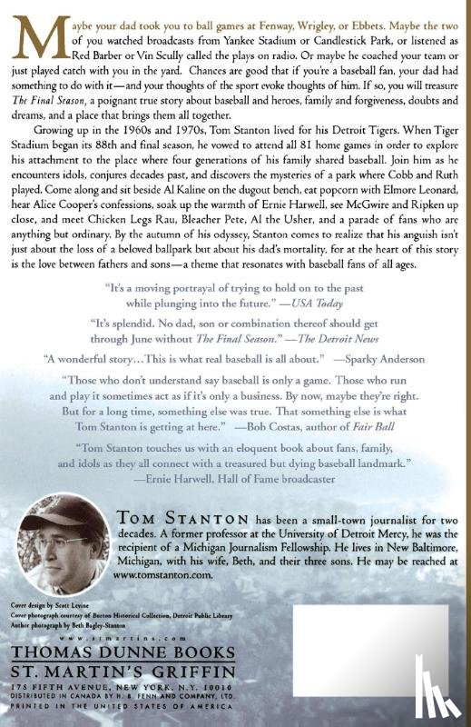 Stanton, Tom - The Final Season