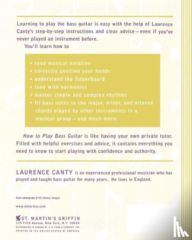 Laurence Canty - How to Play Bass Guitar