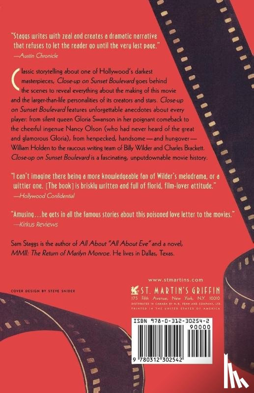 Staggs, Sam (Jim Donovan Literary Agency) - Close-Up on Sunset Boulevard