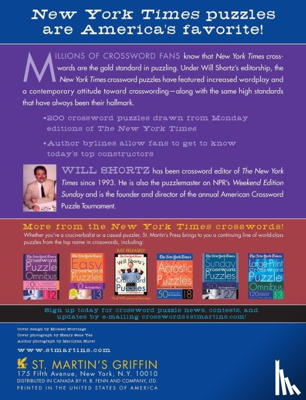 New York Times - The New York Times Easy Crossword Puzzle Omnibus Volume 1