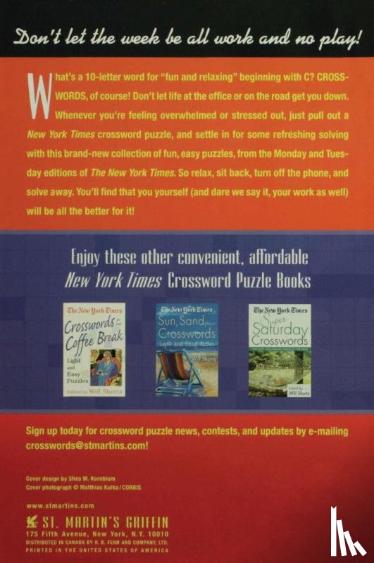 New York Times - The New York Times Crosswords for the Work Week