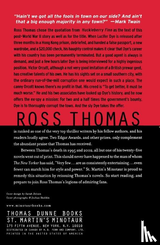Thomas, Ross - The Fools in Town Are on Our Side
