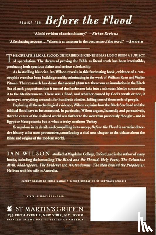 Wilson, Ian - Before the Flood