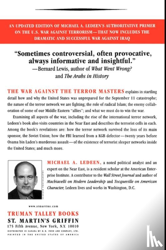 Ledeen, Michael A - The War Against the Terror Masters