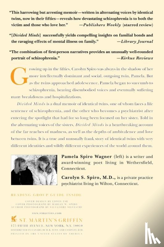 Wagner, Pamela Spiro, Spiro, Carolyn S. - Divided Minds