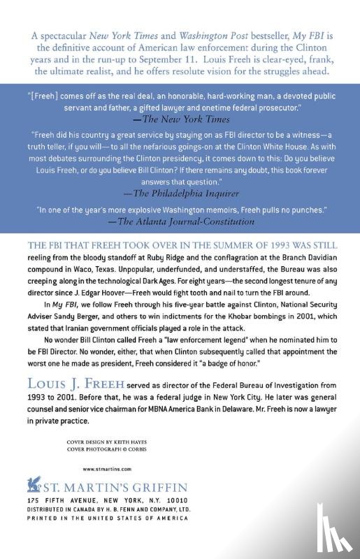 Freeh, Louis J. - My FBI