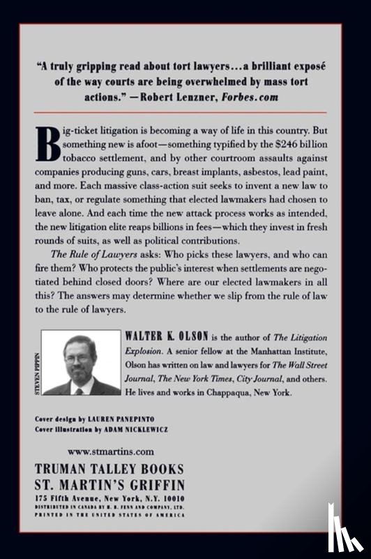 Olson, Walter - The Rule of Lawyers