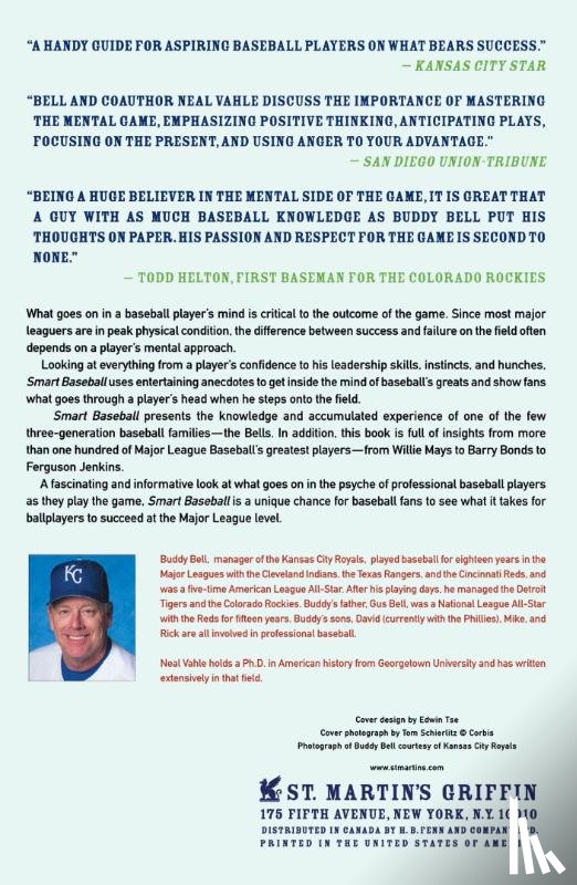 Bell, Buddy, Vahle, Neal - Smart Baseball