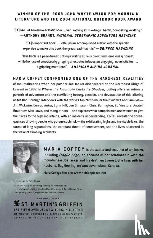Coffey, Maria - Where the Mountain Casts Its Shadow