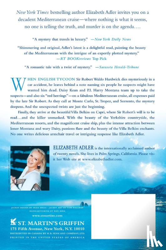 Adler, Elizabeth - Sailing to Capri