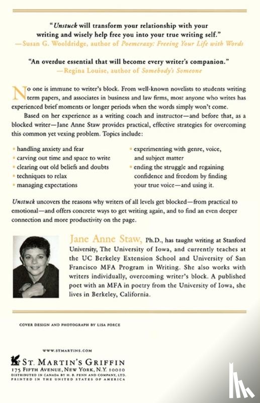 Staw, Jane Anne - Unstuck