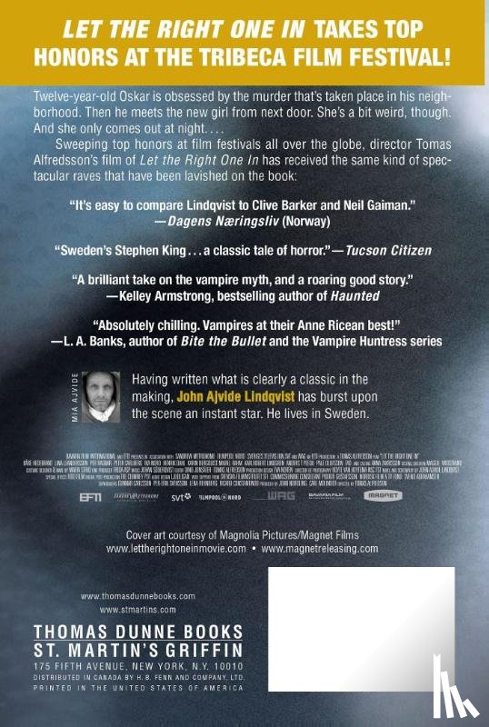 Ajvide Lindqvist, John - Let the Right One In