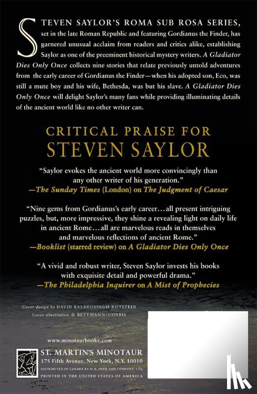 Saylor, Steven W. - A Gladiator Dies Only Once