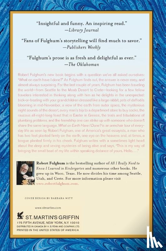 ROBERT FULGHUM - WHAT ON EARTH HAVE I DONE