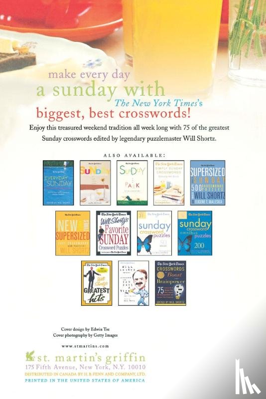 The New York Times - The New York Times Sunday Brunch Crosswords