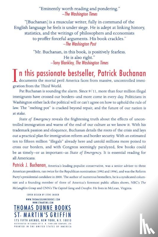 Buchanan, Patrick J. - State of Emergency