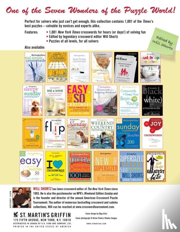  - The New York Times 1,001 Crossword Puzzles to Do Right Now