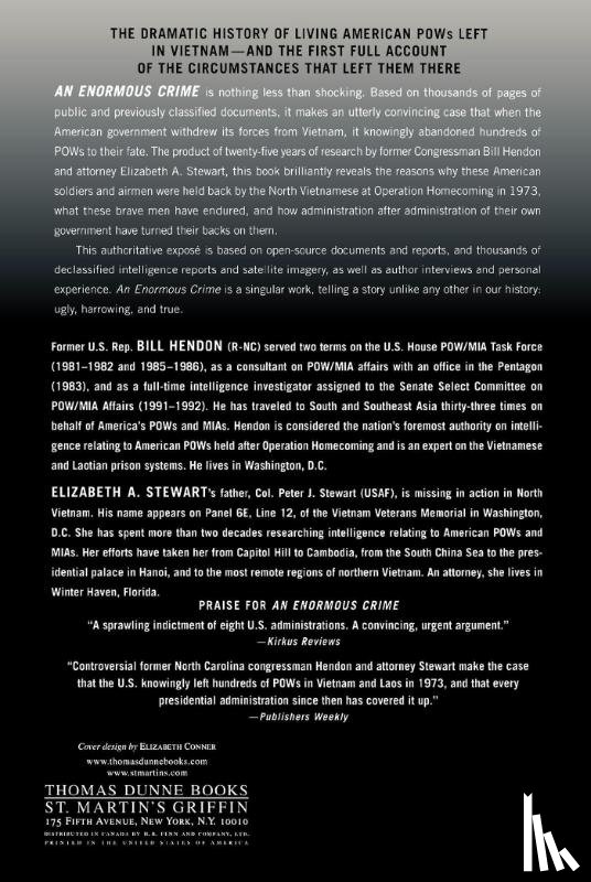 Hendon, Bill, Stewart, Elizabeth A - An Enormous Crime