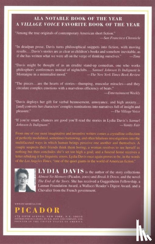 Davis, Lydia - Samuel Johnson Is Indignant
