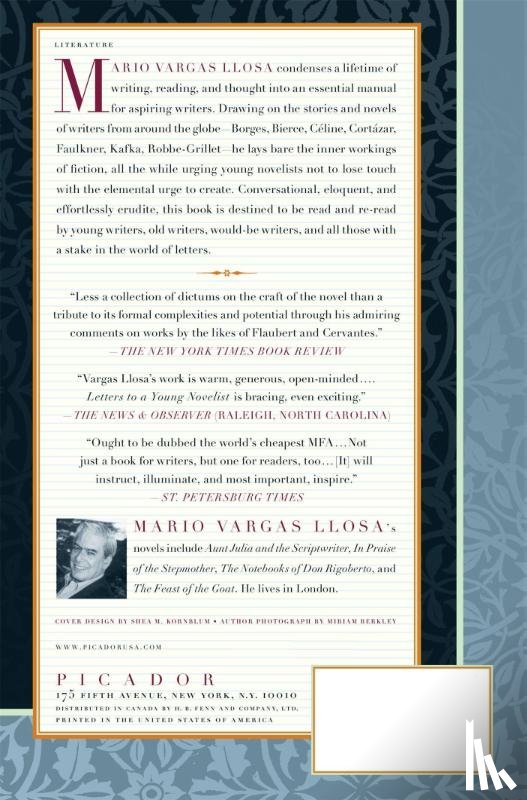 Vargas Llosa, Mario - Letters to a Young Novelist