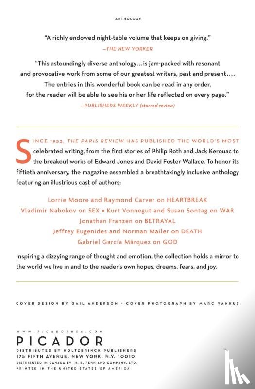 THE PARIS REVIEW - PARIS REVIEW BOOK