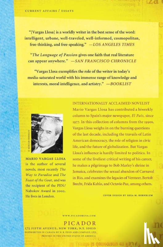 Vargas Llosa, Mario - The Language of Passion