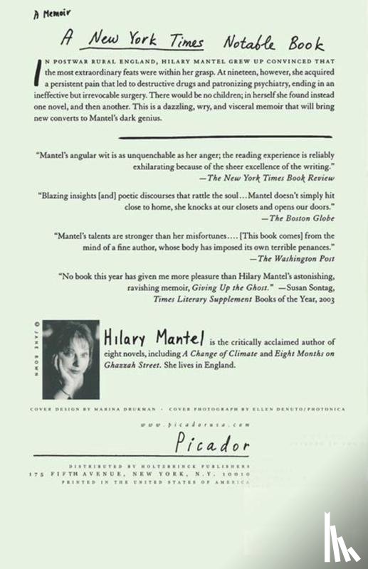 Mantel, Hilary - Giving Up the Ghost